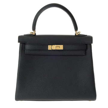 エルメス ケリー 25 内縫い 2WAY ブラック トゴ レディース バッグ 【未使用】【bag】