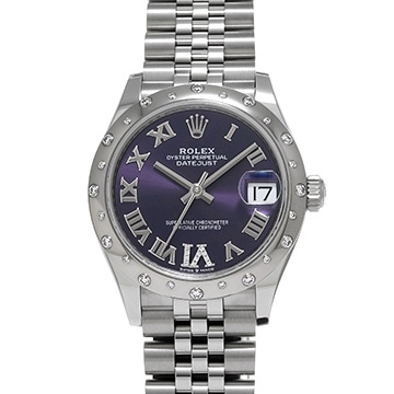 ロレックス デイトジャスト 31 278344RBR オーベルジーヌ ユニセックス 時計 【新品】【wristwatch】