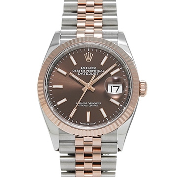 ロレックス デイトジャスト 36 126231 チョコレートブラウン メンズ 時計 【中古】【wristwatch】