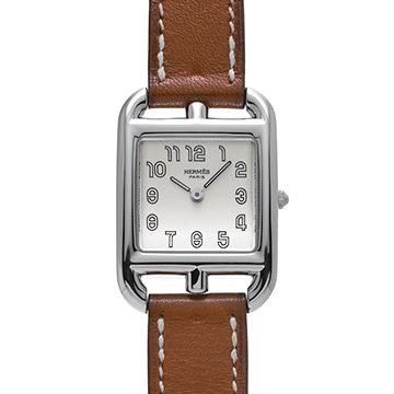 エルメス ケープコッド  CC1.210.220/VBA1 シルバー レディース 時計 【中古】【wristwatch】