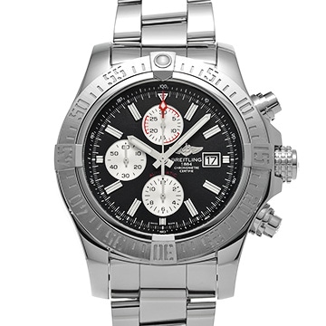 ブライトリング スーパーアベンジャー II A1337111/BC29 ブラック/シルバー メンズ 時計 【中古】【wristwatch】