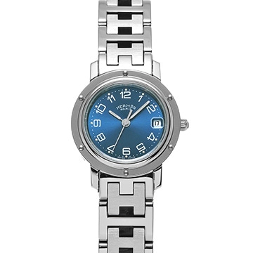 エルメス クリッパー ブルー レディース 時計 【中古】【wristwatch】