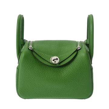 エルメス リンディ ミニ ヴェールユッカ トリヨンクレマンス レディース バッグ 【未使用】【bag】