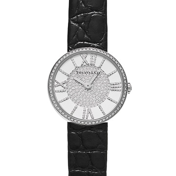 ティファニー アトラス 2ハンド 62867507 ホワイト/ダイヤモンド レディース 時計 【中古】【wristwatch】