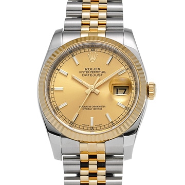 ロレックス デイトジャスト 116233 シャンパン メンズ 時計 【中古】【wristwatch】