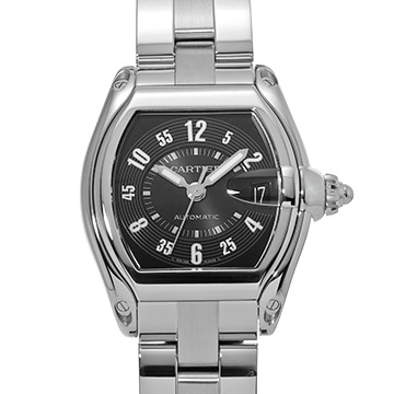 カルティエ ロードスター LM W62004V3 ブラック メンズ 時計 【中古】【wristwatch】
