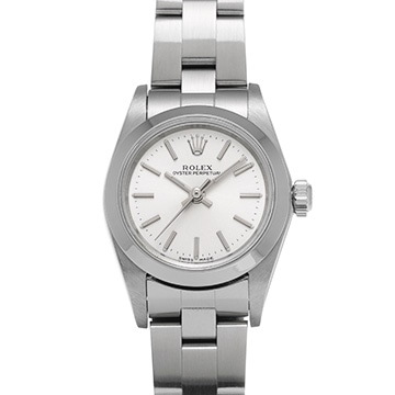 ロレックス オイスターパーペチュアル 76080 シルバー レディース 時計 【中古】【wristwatch】