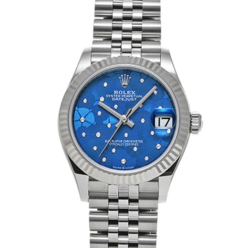 ロレックス デイトジャスト 31 278274 アズーロブルー フローラルモチーフ/ダイヤモンド ユニセックス 時計 【新品】【wristwatch】