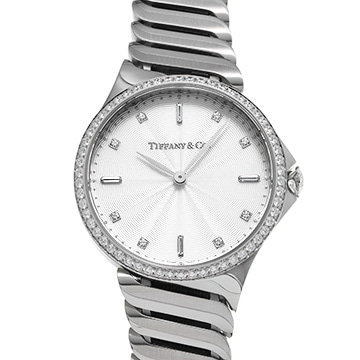 ティファニー メトロ 2ハンド 60874875 シルバー/ダイヤモンド レディース 時計 【中古】【wristwatch】