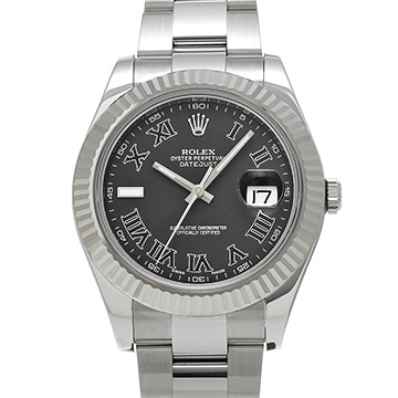 ロレックス デイトジャスト II 116334 グレー メンズ 時計 【中古】【wristwatch】