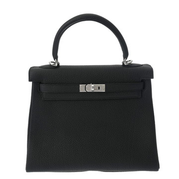 エルメス ケリー 25 内縫い 2WAY   ブラック トゴ レディース バッグ 【未使用】【bag】