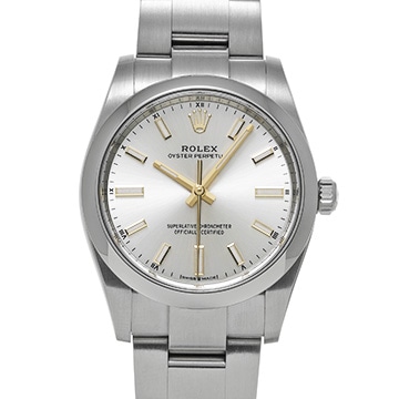 ロレックス オイスターパーペチュアル 34 124200 シルバー ユニセックス 時計 【中古】【wristwatch】