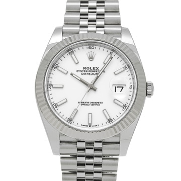 ロレックス デイトジャスト 41 126334 ホワイト メンズ 時計 【中古】【wristwatch】