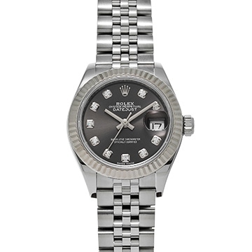 ロレックス レディ デイトジャスト 28 279174G ダークグレー/ダイヤモンド レディース 時計 【中古】【wristwatch】