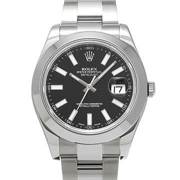 ロレックス デイトジャストII 116300 ブラック メンズ 時計 【中古】【wristwatch】