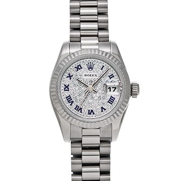 ロレックス デイトジャスト 179179 パヴェダイヤモンド レディース 時計 【中古】【wristwatch】