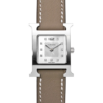 エルメス Hウォッチ HH1.210.260 シルバー/ダイヤモンド レディース 時計 【中古】【wristwatch】