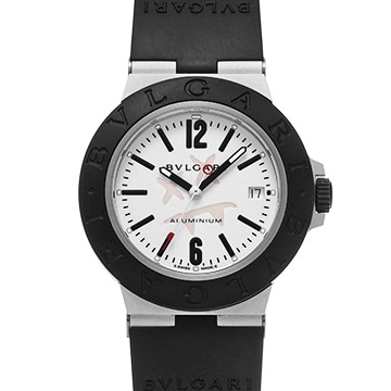 ブルガリ アルミニウム スティーブ・アオキ リミテッド BB40AT ホワイト メンズ 時計 【中古】【wristwatch】