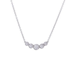 ティファニー ジャズグラジュエイテッド ネックレス シルバー Pt950プラチナ レディース ジュエリー 【中古】【jewelry】