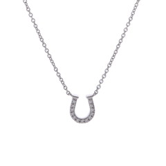 ティファニー ホースシュー ネックレス シルバー K18ホワイトゴールド WG レディース ジュエリー 【中古】【jewelry】