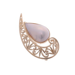 タサキ パベパールブローチ ゴールド K18イエローゴールド YG レディース ジュエリー 【中古】【jewelry】