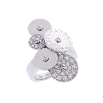 ブルガリ チクラディ リング シルバー 347790 K18ホワイトゴールド WG レディース ジュエリー 【中古】【jewelry】