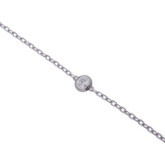 カルティエ ダムール ブレスレット SM シルバー K18ホワイトゴールド WG レディース ジュエリー 【中古】【jewelry】