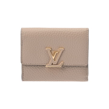 ルイ ヴィトン ポルトフォイユ カプシーヌ コンパクト ガレ M62159 トリヨンレザー レディース 財布 【中古】【purse】