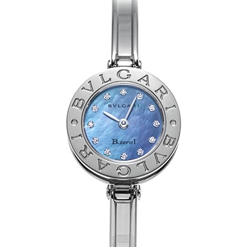 ブルガリ ビーゼロワン BZ22S ブルーシェル/ダイヤモンド レディース 時計 【中古】【wristwatch】