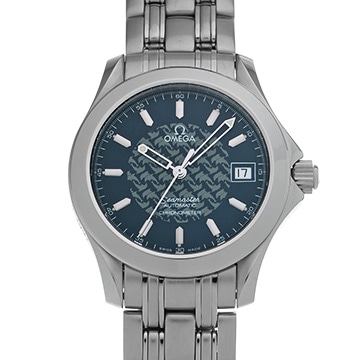 オメガ シーマスター 120 ジャック・マイヨール 1997 2500.80 ブルー メンズ 時計 【中古】【wristwatch】
