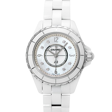 シャネル J12 29MM H2570 ホワイトシェル/ダイヤモンド レディース 時計 【中古】【wristwatch】