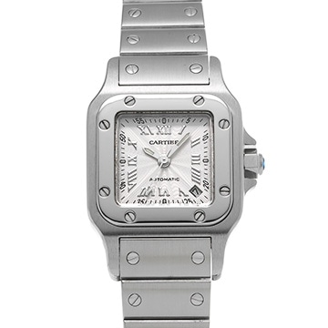 カルティエ サントス ガルベ SM W20044D6 シルバー レディース 時計 【中古】【wristwatch】