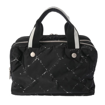 シャネル 旧トラベルライン ミニボストンバッグ ブラック ナイロン レディース バッグ 【中古】【bag】