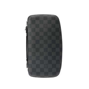 ルイ ヴィトン オーガナイザーアトール ブラック N48255 ダミエグラフィットキャンバス メンズ 財布 【中古】【purse】