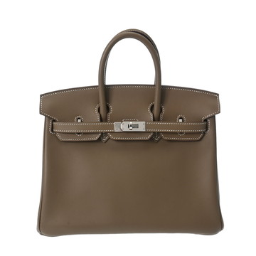 エルメス バーキン 25 エトゥープ ヴォースイフト レディース バッグ 【中古】【bag】