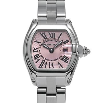 カルティエ ロードスター SM W62017V3 ピンク レディース 時計 【中古】【wristwatch】
