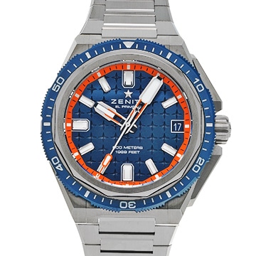 ゼニス デファイ エクストリーム ダイバー 95.9601.3620/51.I301 ブルー メンズ 時計 【中古】【wristwatch】