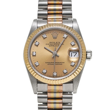 ロレックス デイトジャスト トリドール 68279GBIC シャンパン/ダイヤモンド ユニセックス 時計 【中古】【wristwatch】