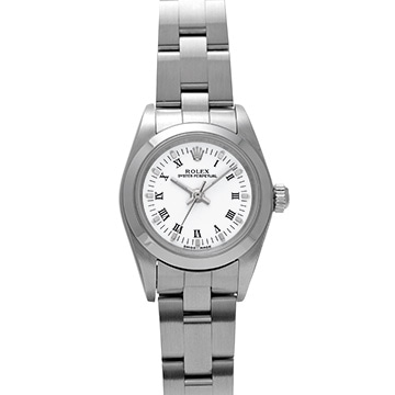 ロレックス オイスターパーペチュアル 76080 ブラック レディース 時計 【中古】【wristwatch】