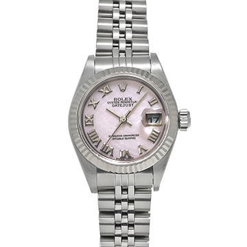 ロレックス デイトジャスト 79174NR ピンクシェル レディース 時計 【中古】【wristwatch】