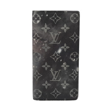 ルイ ヴィトン モノグラムギャラクシー ポルトフォイユ・ブラザ ブラック M63871 レザー メンズ 財布 【中古】【purse】