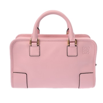 ロエベ アマソナ 23 2WAY ピンク 352.30.N71 カーフスキン レディース バッグ 【中古】【bag】