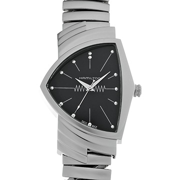ハミルトン ベンチュラ H24411232 ブラック メンズ 時計 【中古】【wristwatch】
