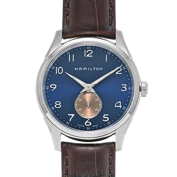 ハミルトン ジャズマスター シンライン スモールセコンド H38411540 ブルー メンズ 時計 【中古】【wristwatch】