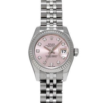 ロレックス デイトジャスト 179174G ピンク/ダイヤモンド レディース 時計 【中古】【wristwatch】