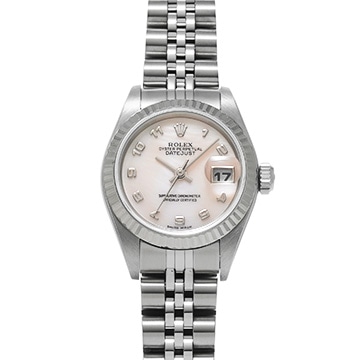 ロレックス デイトジャスト  79174NA ピンクシェル レディース 時計 【中古】【wristwatch】