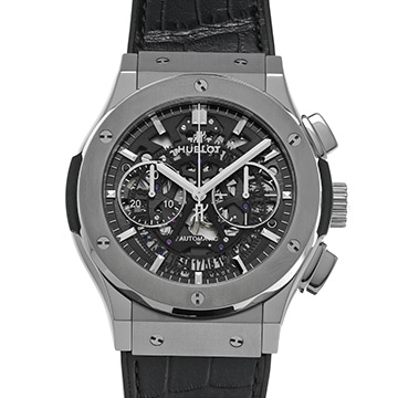 ウブロ クラシック・フュージョン アエロ・フュージョン チタニウム 525.NX.0170.LR スケルトン/サファイア メンズ 時計 【中古】【wristwatch】