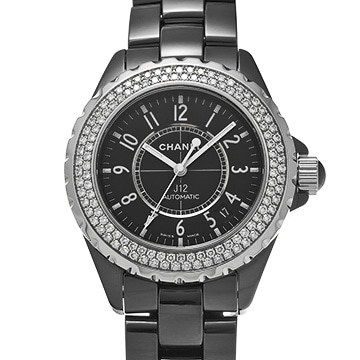シャネル J12 オートマティック H0950 ブラック メンズ 時計 【中古】【wristwatch】