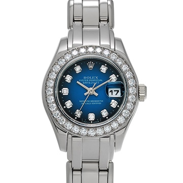 ロレックス デイトジャスト 29 69299G ブルー・グラデーション/ダイヤモンド レディース 時計 【中古】【wristwatch】