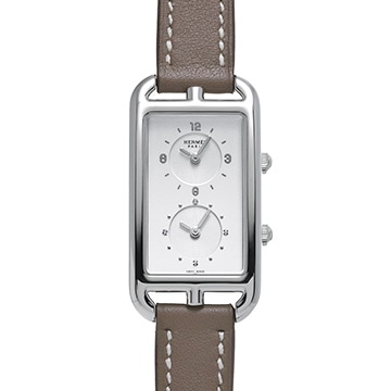 エルメス ナンタケット デュアルタイム NA3.210.130 シルバー/ダイヤモンド レディース 時計 【中古】【wristwatch】